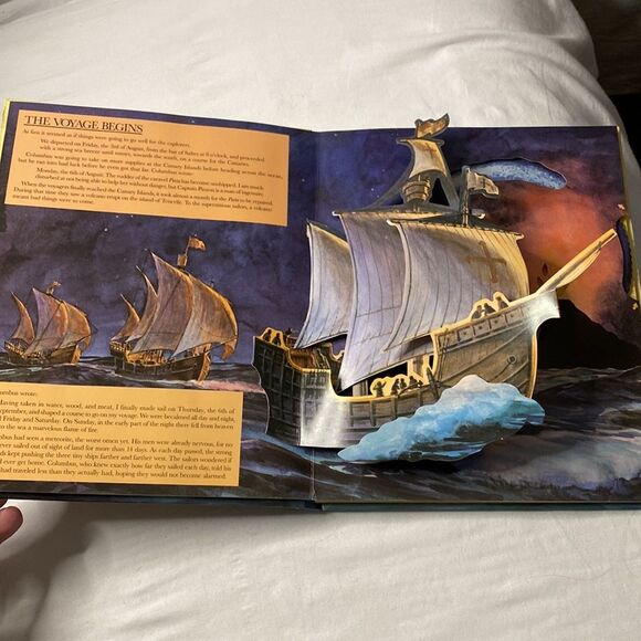 The Voyage of Columbus In His Own Words Pop Up Book Sears, Roebuck 1st Ed 1991 - Picture 3 of 6